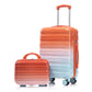 2 Pc PC Spinner Wheel Luggage Set with Gradient Color and Lock