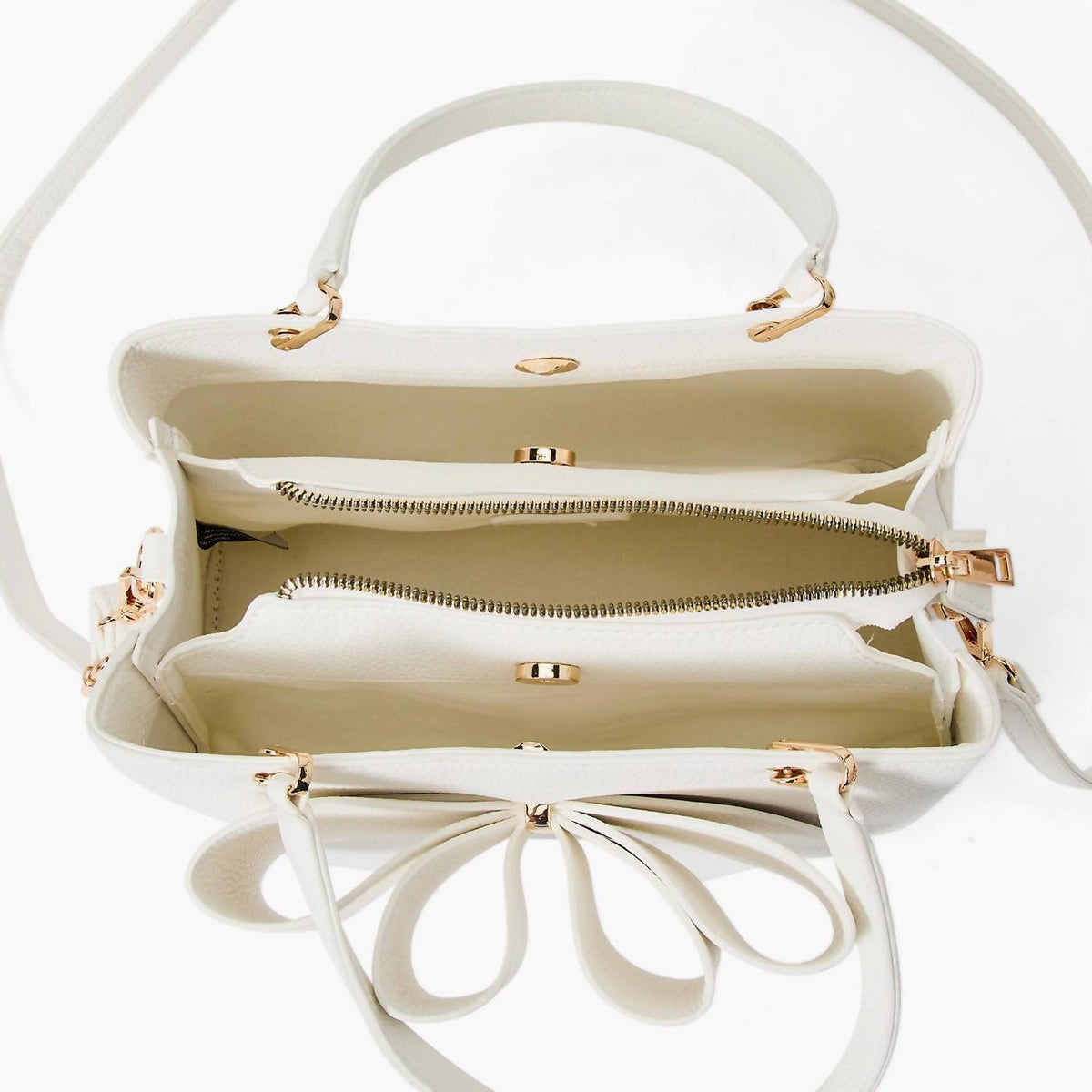 Like Dreams - Women's Jenna Bow Vegan Satchel Crossbody Bag