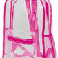 Cap Zone - Women's Extra Large Outlined Clear PVC Backpack