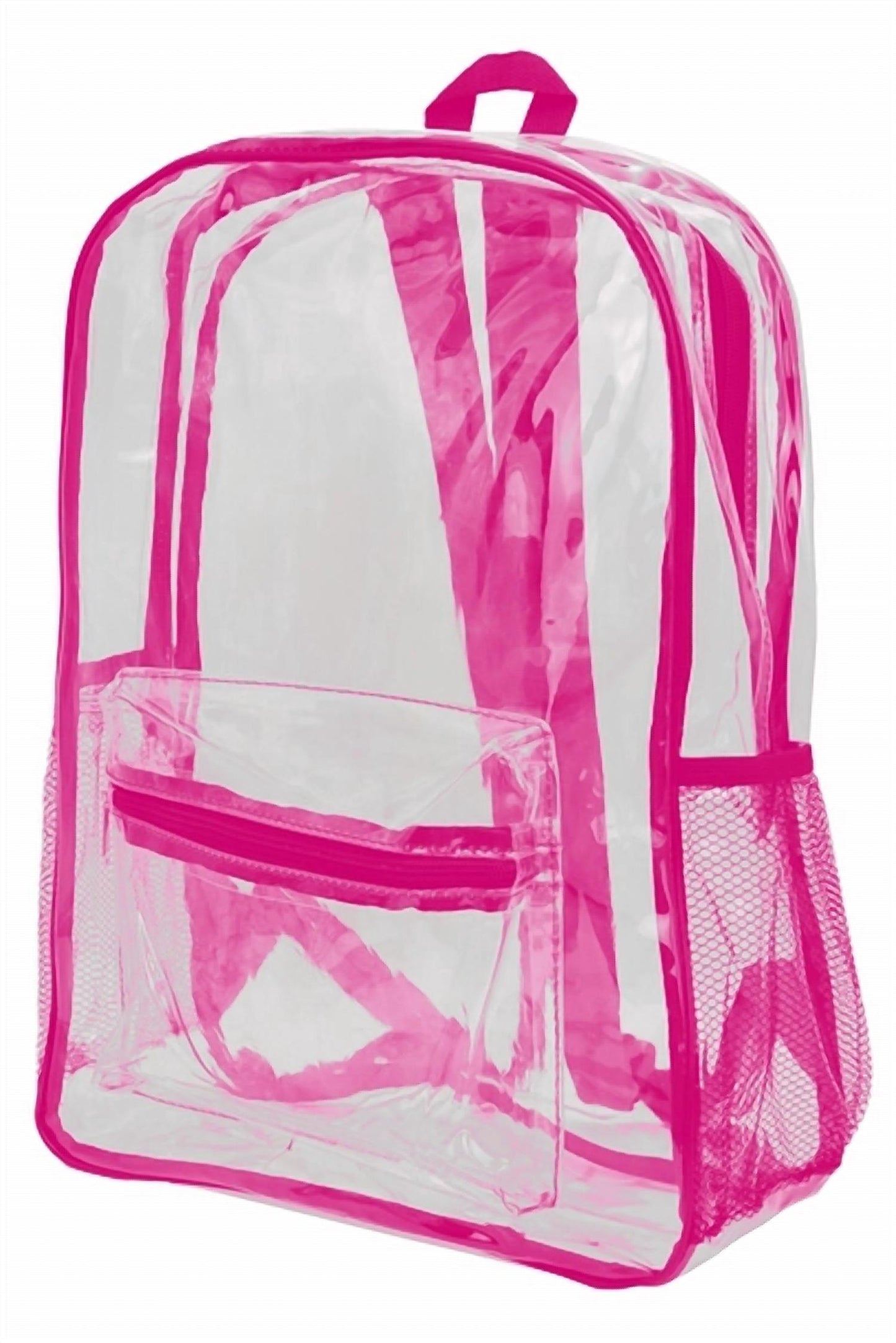 Cap Zone - Women's Extra Large Outlined Clear PVC Backpack
