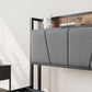 Full Size Bed Frame Storage Headboard with Charging Station
