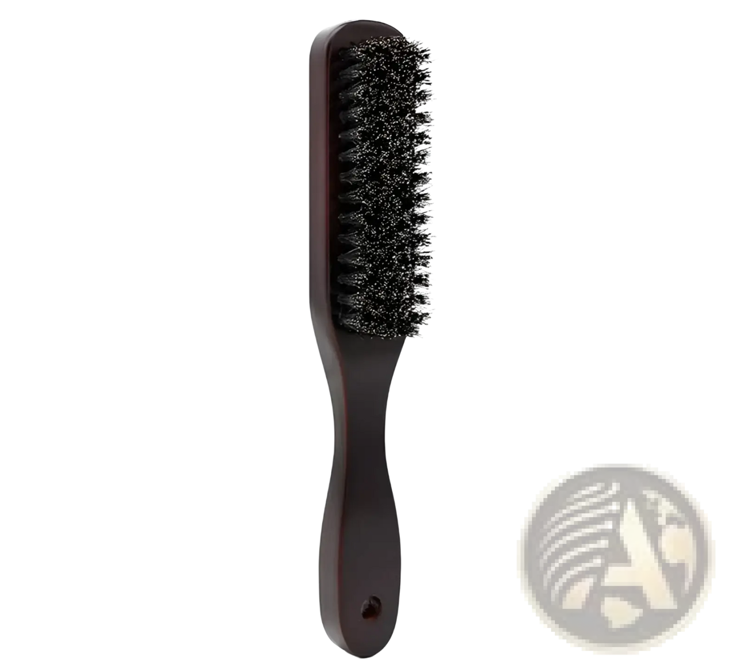 Beard Brush Stiff Pig Bristle with Wooden Handle