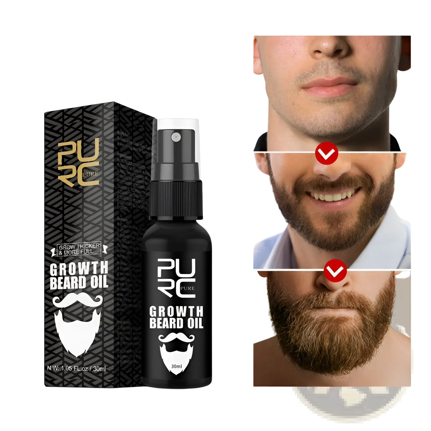 Beard Growth Liquid Pure Nourishing Oil Spray