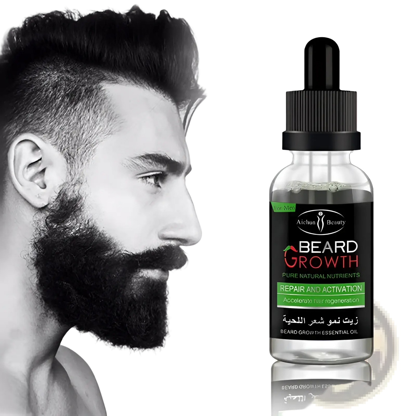 Beard Growth Oil for Natural Repair and Nourishing Care