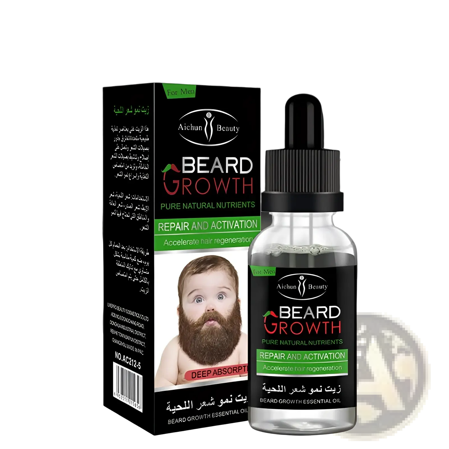 Beard Growth Oil for Natural Repair and Nourishing Care