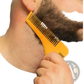 Beard Shaping Tool Template with Integrated Comb