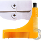 Beard Shaping Tool Template with Integrated Comb