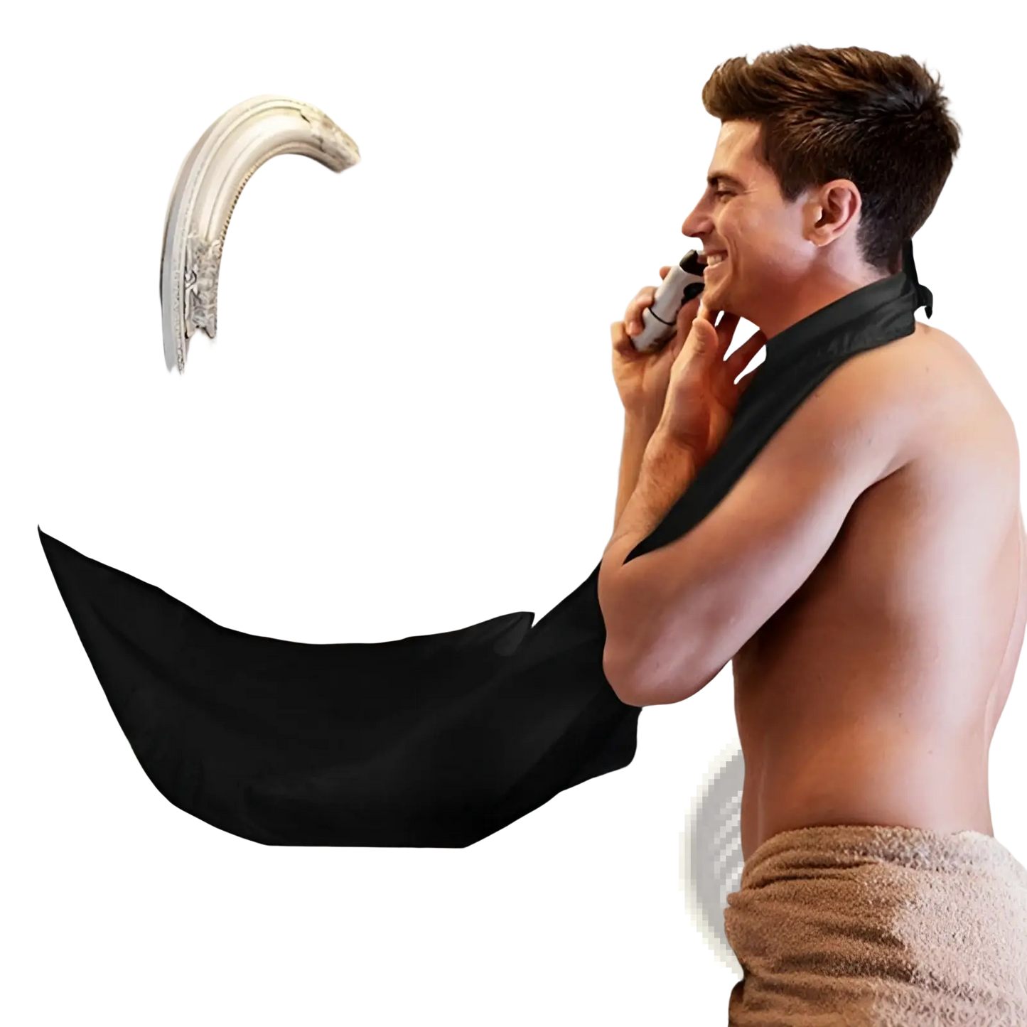 Beard Shaving Catcher Waterproof Hair Grooming Apron