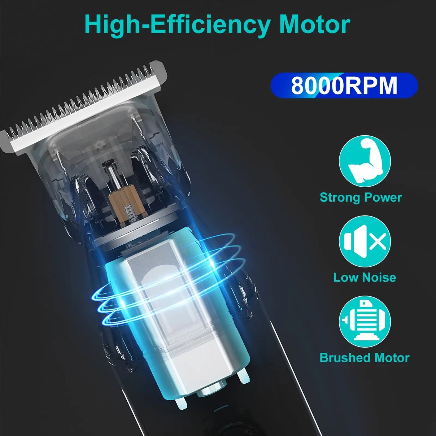 Beard Trimmer 5 in 1 Ipx5 Waterproof Grooming Kit