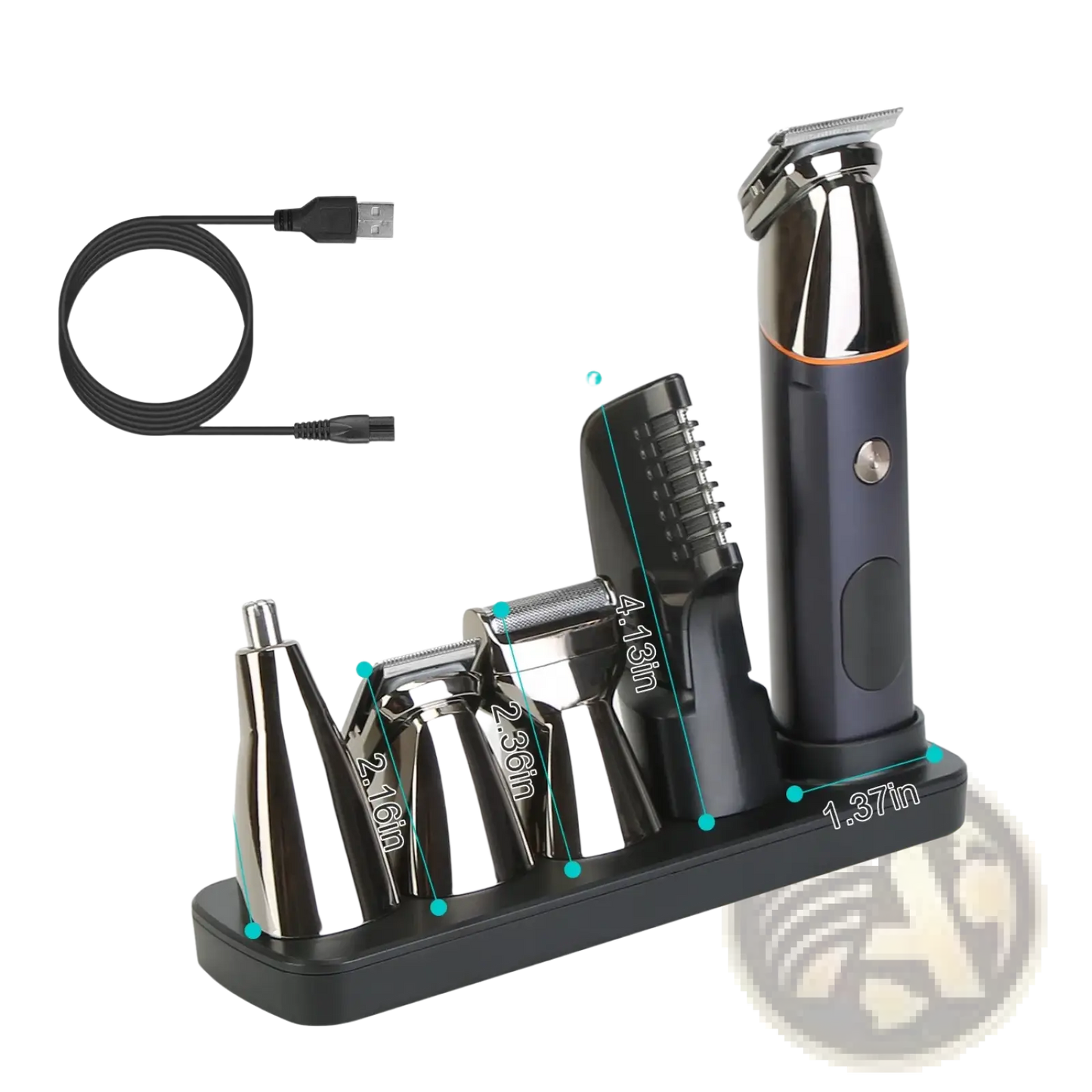 Beard Trimmer for Men 5 in 1 Ipx5 Waterproof Kit