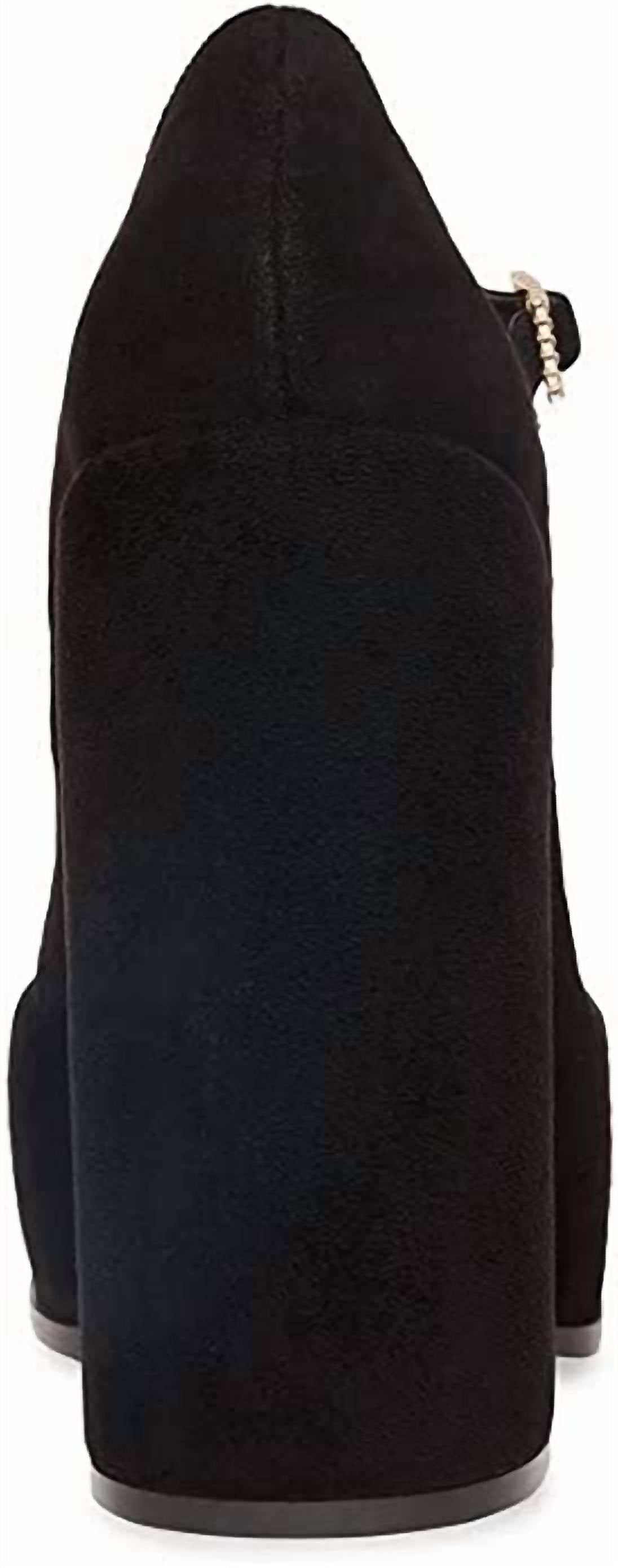 Steve Madden - Women's Elyssa Block Heel Retro Mary Jane Velvet Platform Pumps