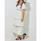 Baevely By Wellmade - Kat Tiered Polkadot Midi Dress