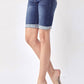 Risen - High-rise Button Fly Bermuda Shorts