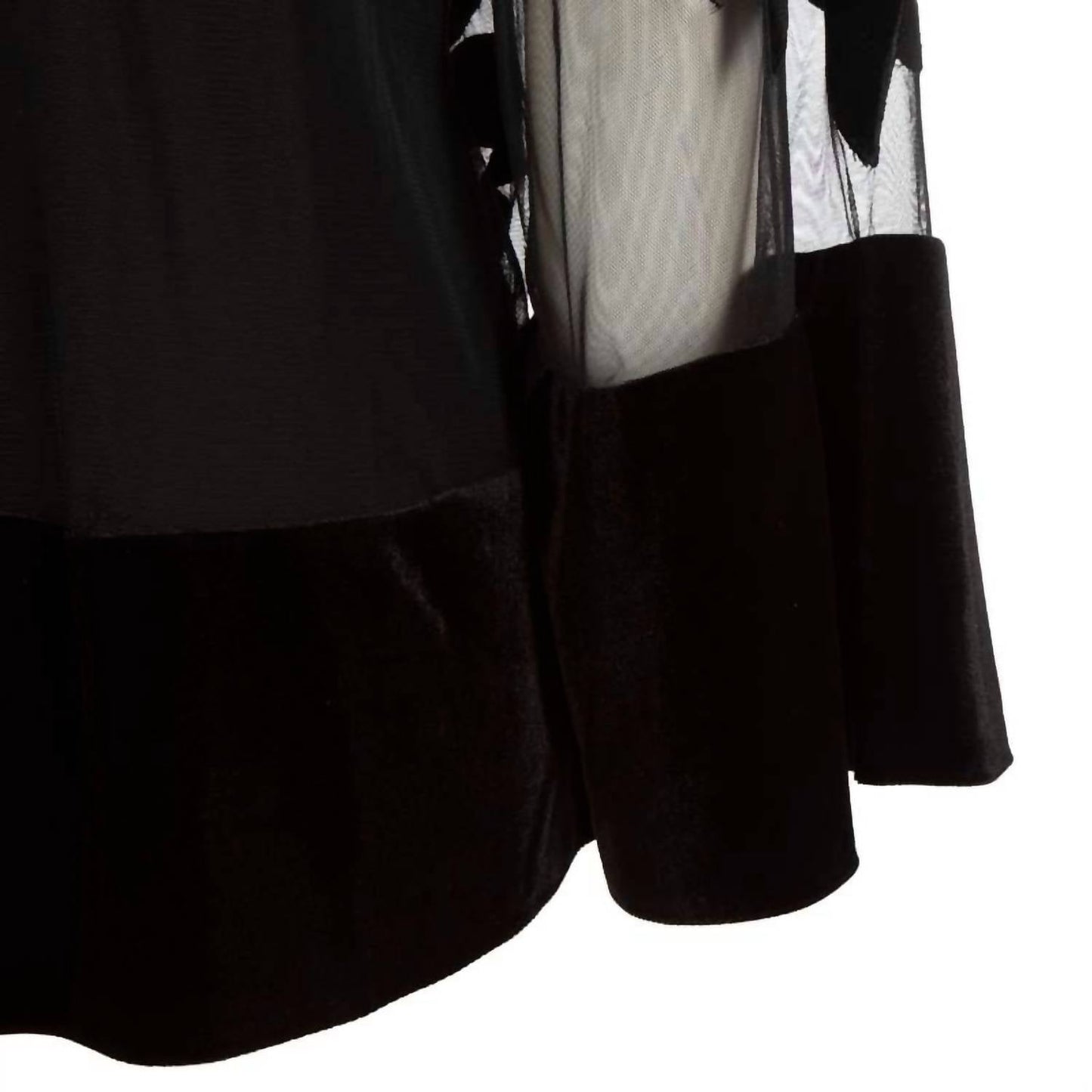 Frank Lyman - Semi-transparent Velvet Insert Top