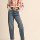 &Merci - Floral Knit Tie-front Cropped Sweater Cardigan