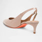 Santoni - Women's Audrey Patent Kitten Slingback Pumps