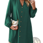 Bell Sleeve Button Down Midi Dress
