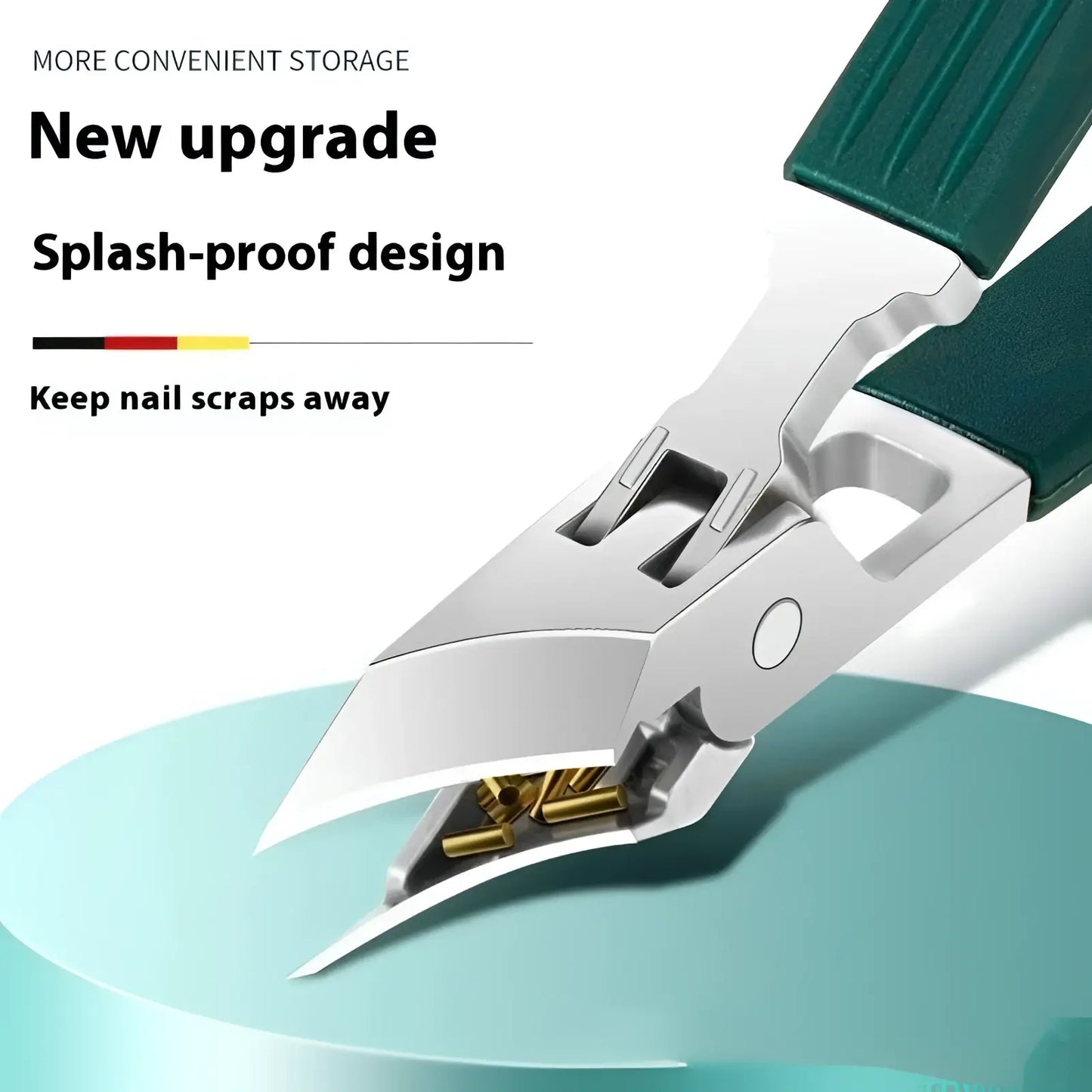Bevel Nail Clippers 3 Piece Anti Splash Set
