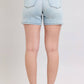 Judy Blue - 2 Button Mid Length Dad Shorts