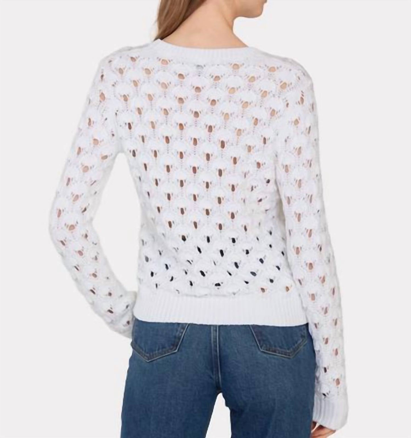 Autumn Cashmere - Texture Stitch Crewneck Top