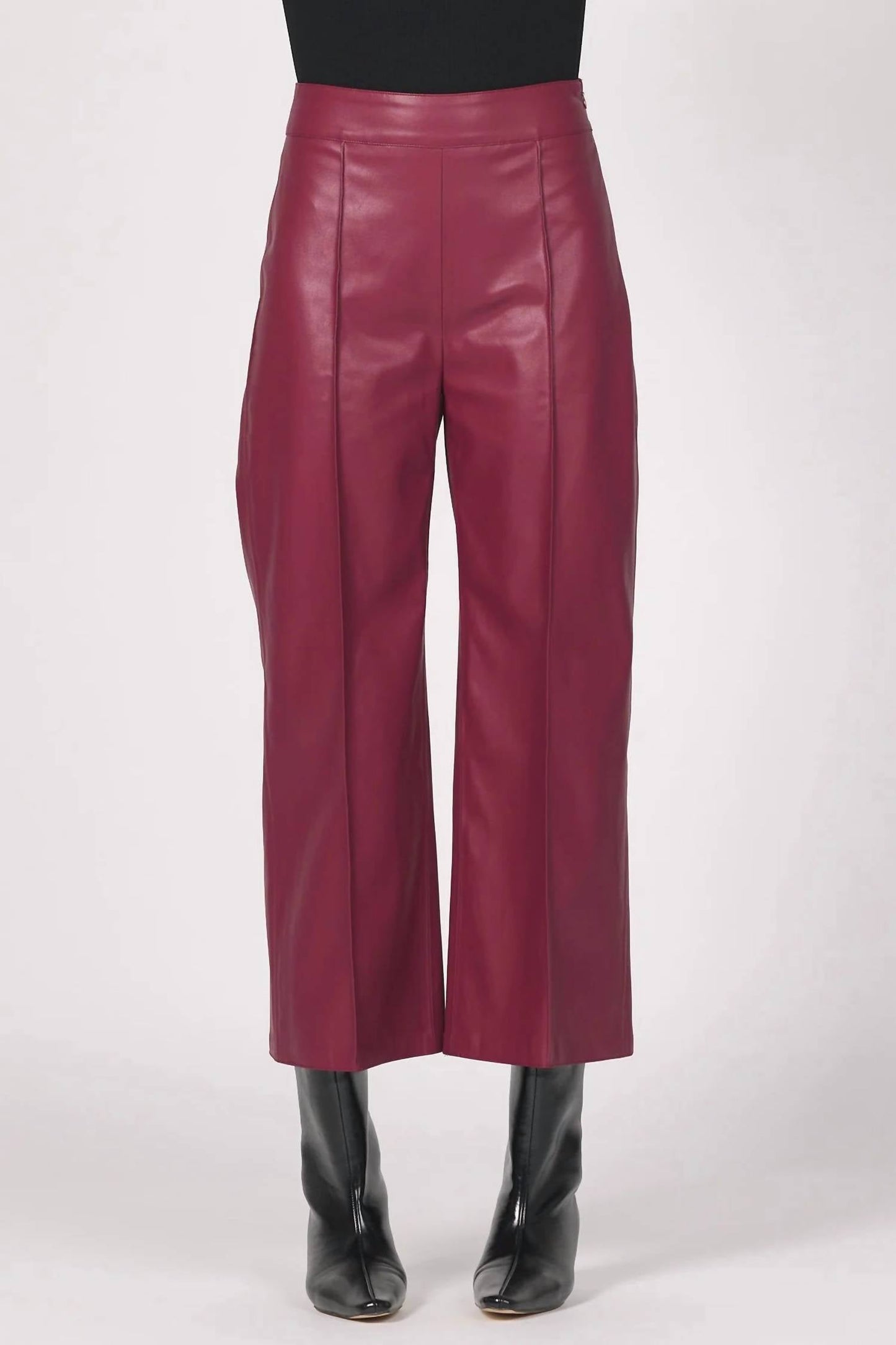 Another Love - Sparkle Wide Leg Leather Pants