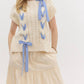 Entro - Blue Ribbon Short Sleeve Sweater