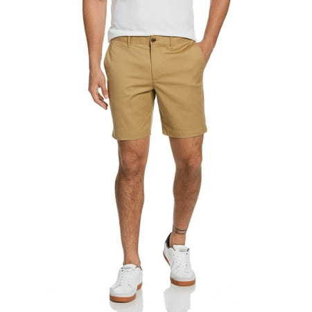 original-penguin-men-s-stretch-cotton-twill-shorts-beige-size-38