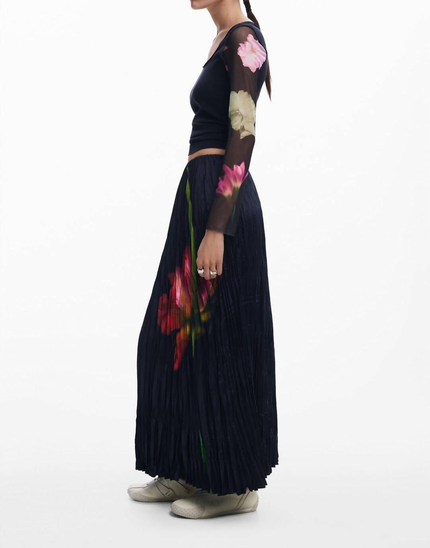 Desigual - WRINKLED TEXTURE SKIRT