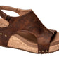 Corkys Footwear - महिलाओं के कार्ले वेज सैंडल