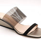All Black - Women Clear Fish Wedge