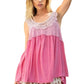 Pol - CROCHET TRIM RELAXED TOP