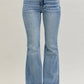 Judy Blue - High Waisted Tummy Control With Release Hem Flare Jeans