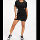 Good American - Rib Open Back Mini Dress