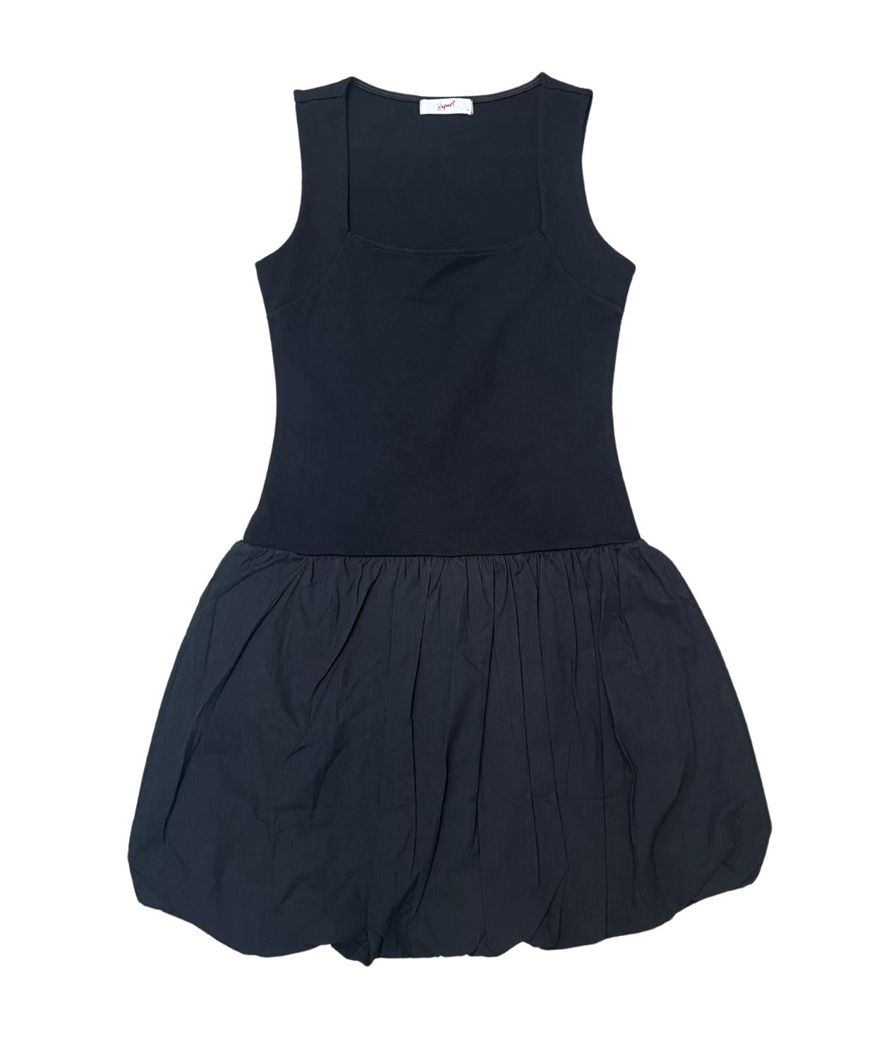 8Apart - Junior Women's Tucker Square Neck Bubble Dress