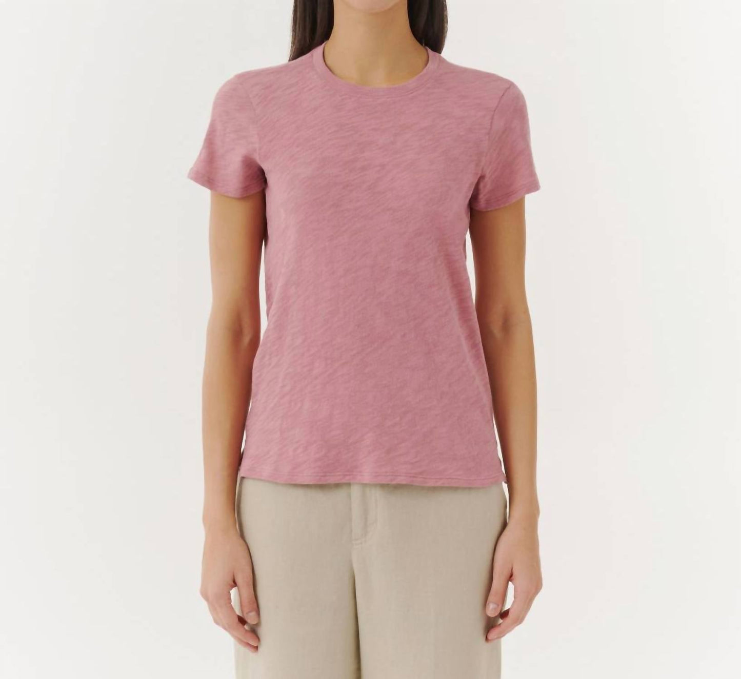 Atm - Slub Jersey Schoolboy Crew Neck Tee