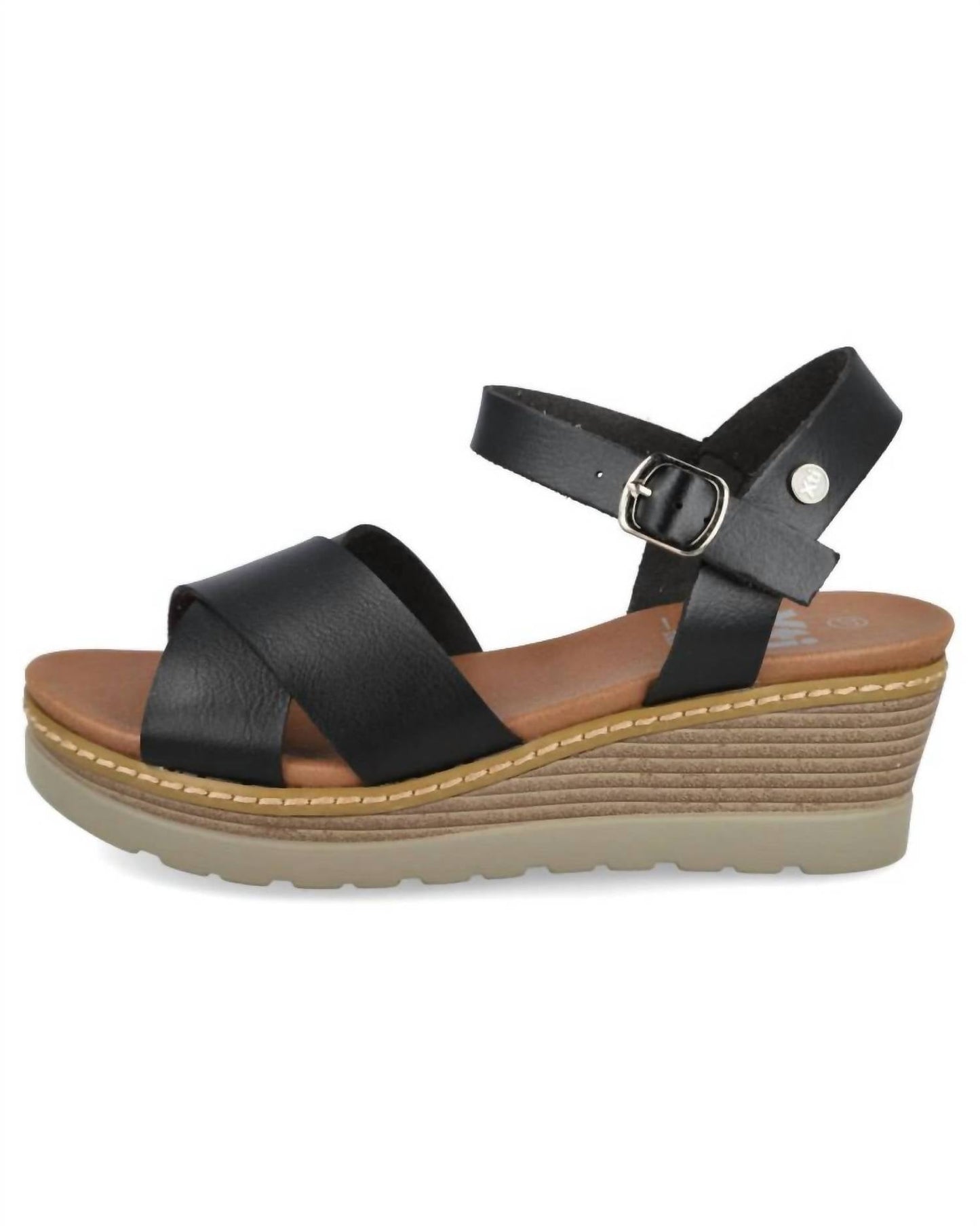 Xti - Women's Wedge Cross Strap Sandals