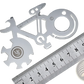 Bicycle Multi-tool with Mirror and Ruler 420 Steel