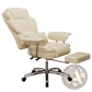 Big and Tall Executive Leather Office Chair with Footrest