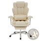 Big and Tall Executive Leather Office Chair with Footrest