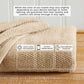 100% Cotton Woven Texture Bath Towel Set - Marbella Collection