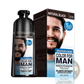 Black Beard Dye Shampoo Natural Permanent Hair Color 200ml