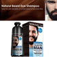 Black Beard Dye Shampoo Natural Permanent Hair Color 200ml