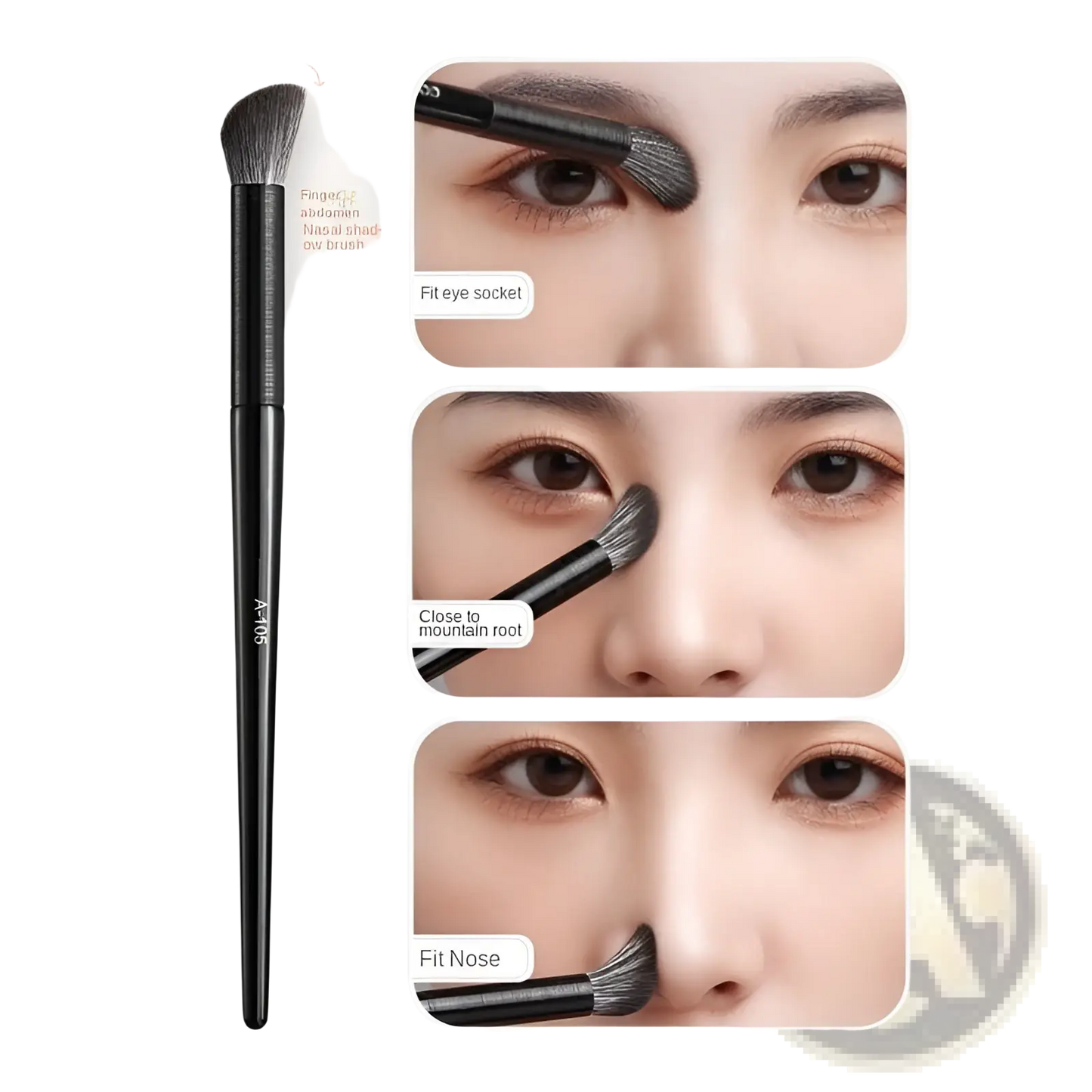 Black Eye Makeup Brush Set 10 Piece Matte Tools