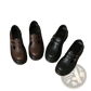 Black Leather Platform Brogue Mary Jane Shoes