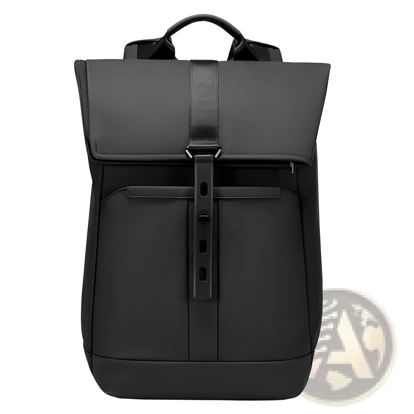 Black Nylon Business Backpack Large Capacity 30l