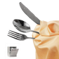 Black Silverware Set 30 Piece Stainless Steel for 6