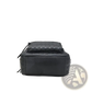 Black Studded Skull Leather Commute Backpack