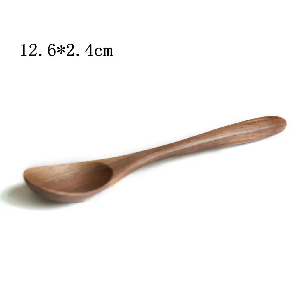 Handcrafted Black Walnut Wood Dining Spoon Set