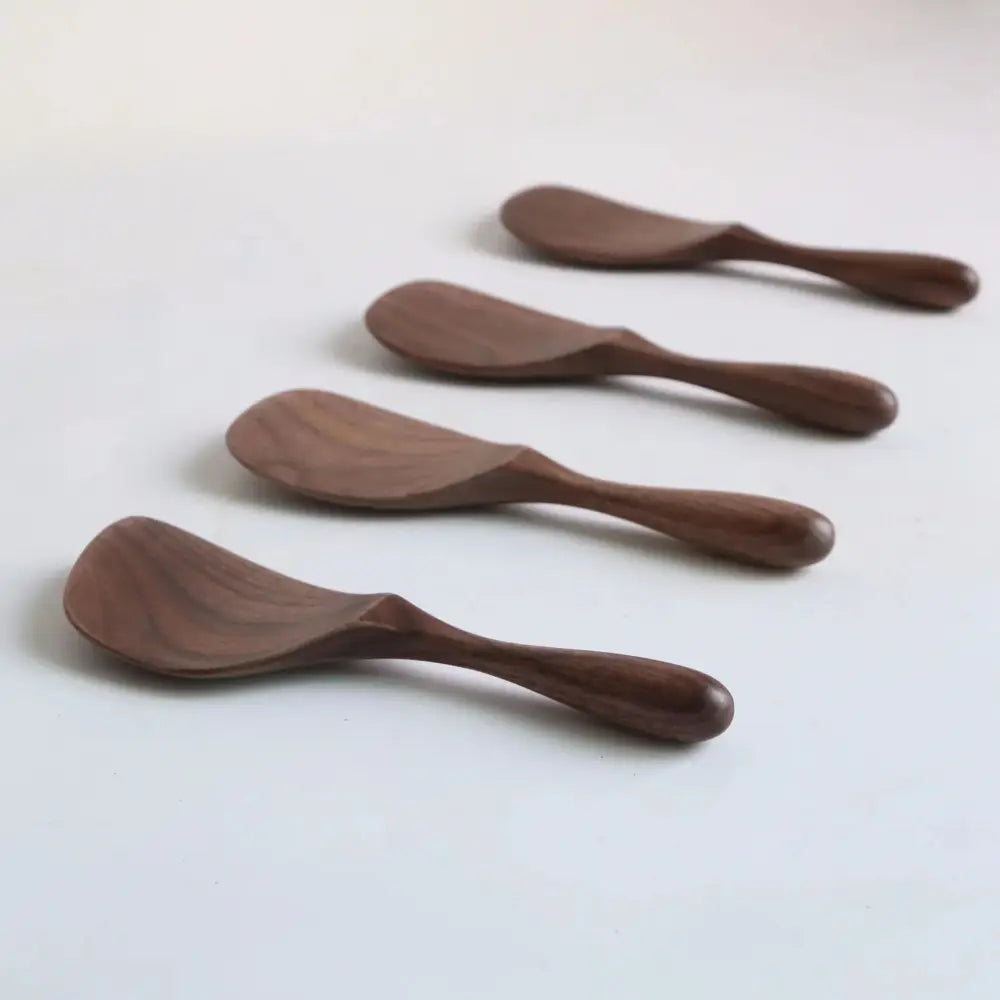 Handcrafted Black Walnut Wood Dining Spoon Set