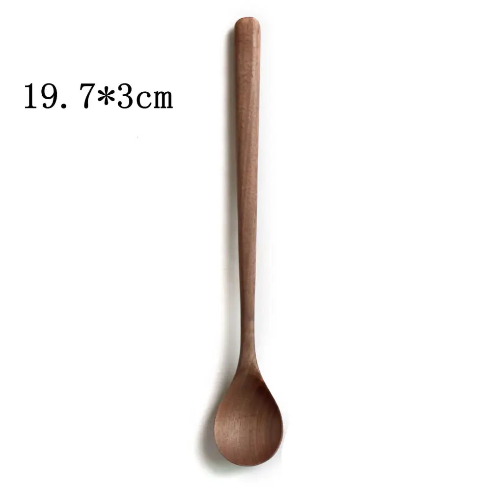 Handcrafted Black Walnut Wood Dining Spoon Set